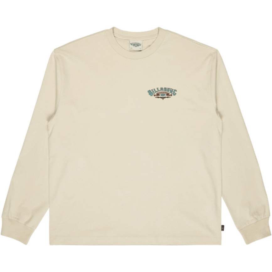 2026 Billabong Mens Heritage OG Long Sleeve T-Shirt EBYZT00640 - Oatmeal